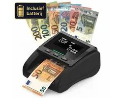 Tri-Sonic HT-80 Valsgelddetector – 7-voudige Detectie – Euro & Dollar – Valsgeld Detector – Automatisch & Supersnel (<0,5 sec) – Inclusief Interne Batterij