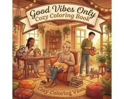 Cozy & Cute Coloring Book Collection- Good Vibes Only Cozy Coloring Book