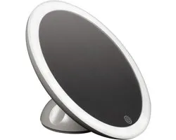 Haepi Colette | Verlichte Make-upspiegel | Oplaadbaar | Met verstelbare en mobiele zuignap | Vergrotend