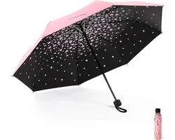 Parapluie compact et pliable, protection UV, portable, noir