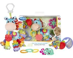Playgro Geschenkset Clip Clop Paard - Kraamcadeau - Kadoset - Hangspeeltjes - 3 Bijtpseeltjes - 3 geschakelde ringen
