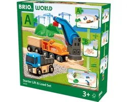 BRIO World – 36028 Set de levage et de chargement pour débutant | Set de trains jouets pour enfants à partir de 3 ans
