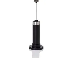 Mousseur à lait AdHoc Rapid acier inoxydable Zwart / batterie incluse