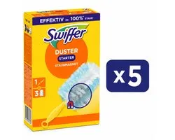 Kit Swiffer Duster 1 manche et 3 lingettes x 5 paires