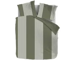 Dekbed-Discounter - Fresh and Co Dekbedovertrek 240 x 200/220 cm - Dubbele instopstrook - Wasbaar op 40 graden - Inclusief 2 kussenslopen - Vertical Lines