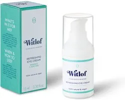Witlof Skincare Refreshing Eye Cream – 15 ML – Provitamine A & Parakers-extract – Vermindert Lijntjes – 100% Natuurlijk – Vegan - In Nederland geproduceerd