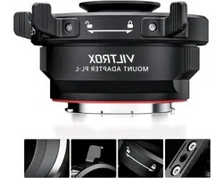 VILTROX PL-L Lens Adapter, Camera Lens Mount Converter Ring Compatibel met PL Lens naar L Mount Camera Panasonic S1 S1R S1H S5/Leica SL CL TL/Sigma FP DSLR Camera's