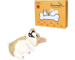 Micro Dog Building Blocks - Toy Bricks Sate - Hobby Bouwen - 1136 Stukjes - 11.2 cm x 16.8 cm