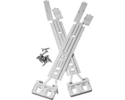 2x guide de porte Dparts pour koelkast avec système de porte coulissante - convient pour AEG, Zanussi et Electrolux - n° 4055372405