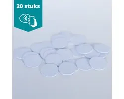 NTAG216 NFC PVC Coin tags (20 pièces) - RFID - iPhone & Android - Tags NFC - Monnaies PVC - Puce NFC - NTAG216 - Tag RFID - NFC 216 - Tag NFC