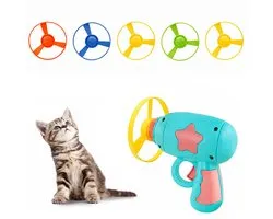 Kaiyaya - Katten Speelgoed Lanceerder - Met 5 Propellers - Interactief Jachtspeelgoed - Lichtgewicht ABS - Binnen en Buiten