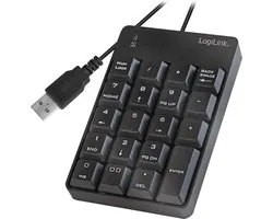 LogiLink ID0184 numeriek toetsenbord Notebook Zwart