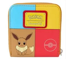 Loungefly Pikachu Bulbasaur Squirtle Eevee En Charmander Portemonnee Bruin
