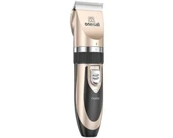 Oneisall P2 Pet Trimmer/Cutter Set + Schaar + Kam (Goud)