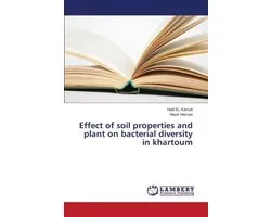 Effect of soil properties and plant on bacterial diversity in khartoum