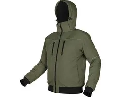NEO TOOLS Outdoor - Groene Bomberjack - Gevoerde Kap - Maat S