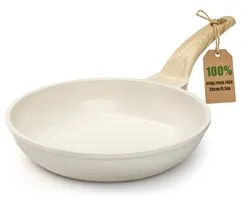 YASHE koekenpan - 24 cm - antiaanbak - inductie - wit