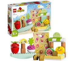 LEGO DUPLO Mijn eerste Biomarkt Speelgoedwinkel Set voor Peuters van 1,5 - 3 Jaar 10983
