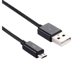 3 m Micro USB Port USB Data Kabel Geschikt voor: Nokia Sony Samsung LG BlackBerry HTC Amazon Kindle(zwart)