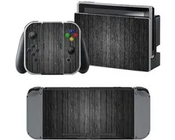 Wood - skin de console Nintendo Switch - 1 autocollant de console et 2 autocollants de contrôleur