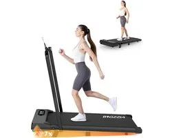Tapis de course pliable 3 en 1 - Tapis de course avec inclinaison de 7 % - Chemin de marche réglable de 1 à 8 km/h - Moteur 2,5 CV - Surface 38,5 x 94 cm - Zwart
