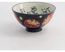 Tokyo Design Studio - Kawaii Daruma Rijstkom - Blauw - 300 ml - Ø 11,4 c