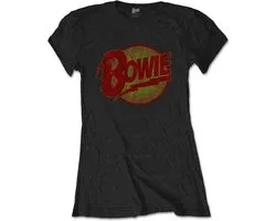 David Bowie - Diamond Dogs Vintage Dames T-shirt - M - Zwart