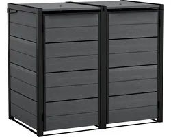 Conteneur de stockage Keter Hide Away - 2 x 240 L - Anthracite