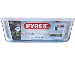 Pyrex Cook & Freeze Ovenschaal 4 l - 27 x 22 x 9 cm