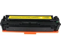 Cartouche de toner laser (201X) Convient pour CF402X Jaune | Convient aux imprimantes HP Color Laserjet Pro M252, M252DN, M252N, (MFP) M277, M277DW, M277N et M274N (Zwart, cyan, magenta et jaune)
