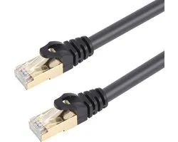 By Qubix internetkabel - cat 8 Ethernet kabel - 3 meter - RJ45 - zwart - Netwerkkabel LAN - UTP kabel