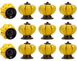 Boutons de commode LUTAKU Craft Trade pour armoires et tiroirs - Poignées en céramique assorties pour armoires de cuisine, quincaillerie décorative pour meubles - Mandala multicolore - Lot de 12 (04)