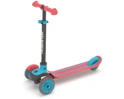 Chillafish Kinderstep 3 Jaar met drie wielen - Rood Blauw - Lichtgewicht step met afneembaar stuur en voetrem - Aanpasbaar in hoogte - Leun-om-te-sturen - Extra grip handgrepen - Model Scotti