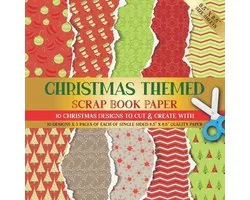 Christmas Crafting Scrap Book Paper- Christmas Themed Scrapbook Paper