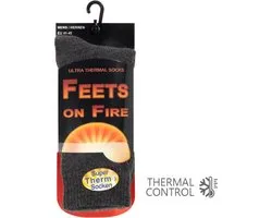 Extra warme thermosokken - Heren - Antraciet - Maat 41-45 (one size)