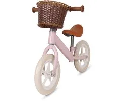 Loopfiets 12 inch – Balansfiets 2 t/m 5 jaar – Verstelbaar Zadel – Lichtgewicht Magnesium – Fiets Zonder Trappers – Jongens & Meisjes – Roze