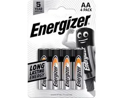 Energizer Everyday - Piles - AA (LR6) - Alcaline - 4 pièces