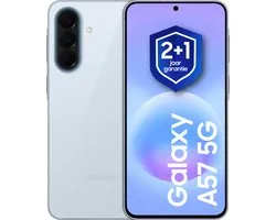 Samsung Galaxy A57 5G - Smartphone - 256GB - Awesome Icyblue + 1 jaar extra garantie