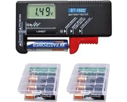 GTIWUNG Digital Battery Tester with LCD Display, Universal Tester for Batteries, Voltage Meter, AAA C D, 9 V, 1.5 V - ShopVlot
