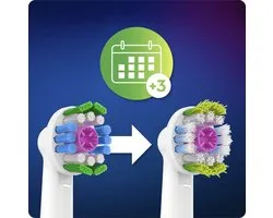 Oral-B 3D White - Met CleanMaximiser-technologie - Opzetborstels - 3 Stuks