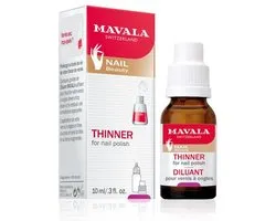 Mavala Thinner For Nail Polish 10 ml - Nagellak Verdunner Voor Dikke En Stroperige Nagellak - Herstelt De Ideale Consistentie Van Nagellak - Professionele Nail Polish Thinner Voor Soepele Applicatie Zonder Klontjes Of Strepen