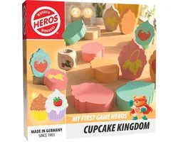 Heros Cupcake Kingdom – Mon premier jeu – Jeu de mémoire en bois – 13 pièces – Cherchez les bons cupcakes – Couleurs douces – 2 à 4 joueurs – Fabriqué en Allemagne – À partir de 2 ans