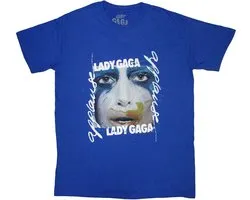 Lady Gaga - Artpop Facepaint Heren T-shirt - M - Blauw