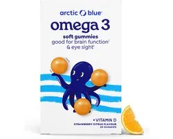 Arctic Blue - Omega-3 Gummies - Aardbei/Citrus - MSC - 30 stuks