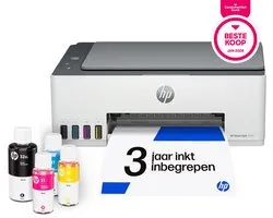 HP Smart Tank 5105 – All-in-One Kleurenprinter – Inkjet Tankprinter – Wifi & AirPrint – Tot 3 Jaar Printen met Meegeleverde Inkt – Printen, Scannen, Kopiëren – Zonder Cartridges