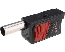 Dailygoods - Draagbare Outdoor Blower Ventilator - Elektrische Grillventilator - Ideaal voor Barbecue - Wit - Efficiënt en Veilig - Voor Picknick en C