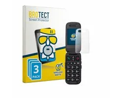 BROTECT - Screenprotector voor Panasonic KX-TU446 - Folie Beschermfolie Beschermglas matte 3 Stuks