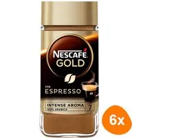 Nescafé Gold Espresso oploskoffie - 6 potten x 100g