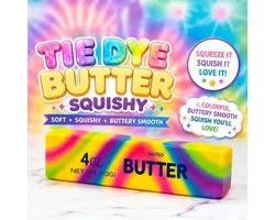 Regenboog Boter Squishy 1 Stuk - Direct Leverbaar - 14cm - Boter-Knijpspeeltje - Rainbow - Slow Rising Boter Squishy - Stressverlichtend Fidget voor Volwassenen & Kinderen - Sensorisch - Fidget Squishy - Grappig Cadeau & Gadget - Regenboog