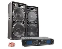 SkyTec MAX215 met SPL2000 versterker - 2000W complete installatie